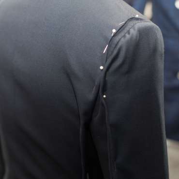 Jacket shorten sleeves shoulder